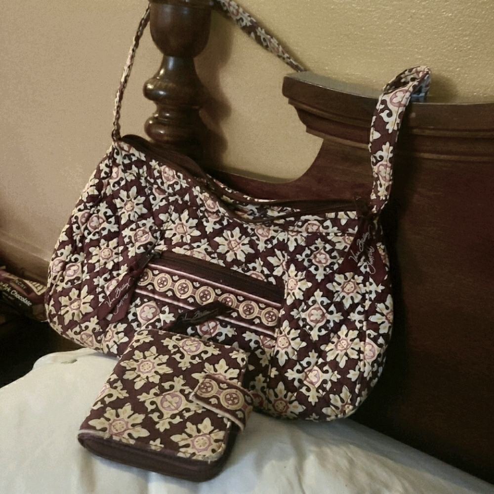 Brown Medallion purse and Wallet